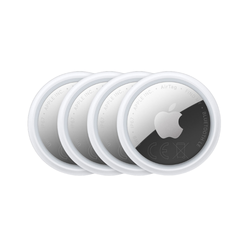 Lot de 4 Airtags Trackers Connectés Étanches IP67 Compatibles iPhone & iPad – Localisateur Bluetooth Anti-Perte pour Clés, Sac et Objets