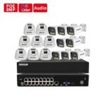 NVR Kit 16 Caméras De Surveillance IP PoE 8MP Full Couleur+Audio – FOSVISION FS-3388/6F88N-PLS-16CH (8MP)