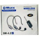 Microphone sans fil 2 canaux – UHF – Casque & Cravate – Rechargeable – Plug & Play – MAX SM-4.2 UHF