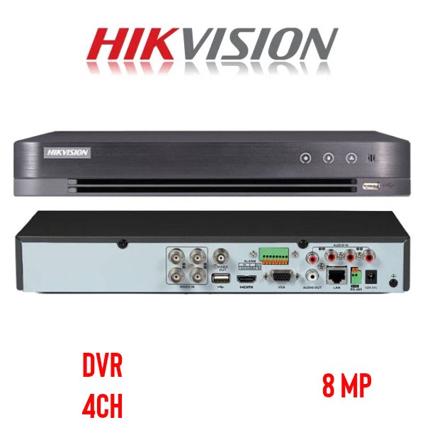 DVR 4 channels 8mp 1U H.265 AcuSense – Hikvision IDS-7204HUHI-M1/S