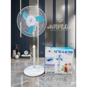 Ventilo Sur Pied Solaire 16 Pouces DC & AC – Airflux AF-9916