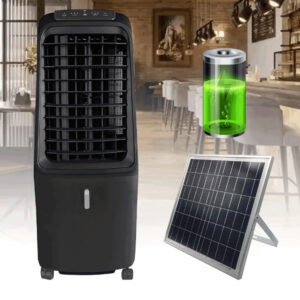Air cooler solaire rechargeable AC/DC 12V avec une batterie de 5200mAh / Ventilo solaire – AIRFLUX AF-AC21