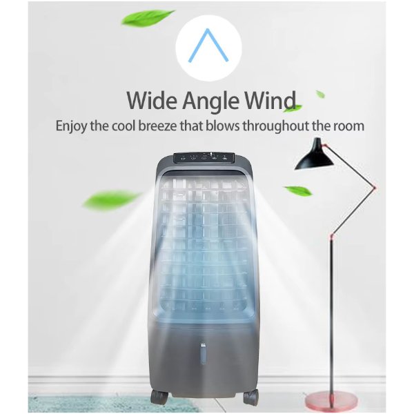 Air cooler solaire rechargeable AC/DC 12V avec une batterie de 5200mAh / Ventilo solaire – AIRFLUX AF-AC81