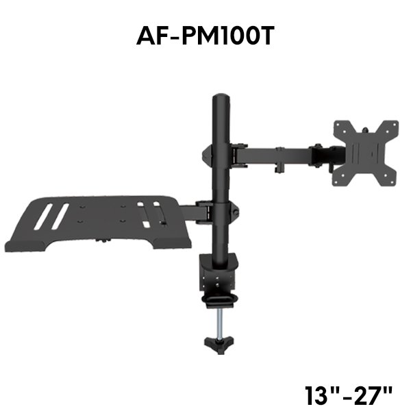 Support moniteur ordinateur Bras de moniteur d’ordinateur universel de 13 à 27 pouces – AIRFLUX AF-PM100T (13″ à 27″)