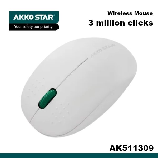 Souris sans fil - 15M - USB – AKKO STAR AK-511309 - Blanc
