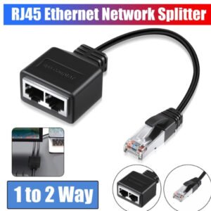 Adaptateur Répartiteur Splitter RJ45 mâle vers 2 Femelles RJ45