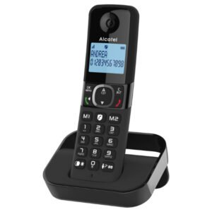 Téléphone fixe portatif sans fil avec blocage d’appels, fonctions mains libres et – Alcatel F860