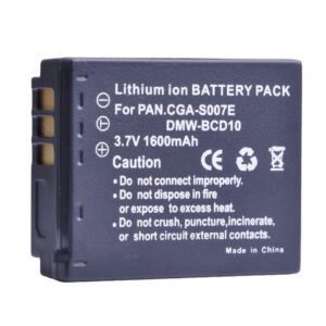 Batterie lithium-ion Panasonic Lumix CGA-S007E (3,7 V, 970 mAh) – Batterie Panasonic Lumix CGA-S007E