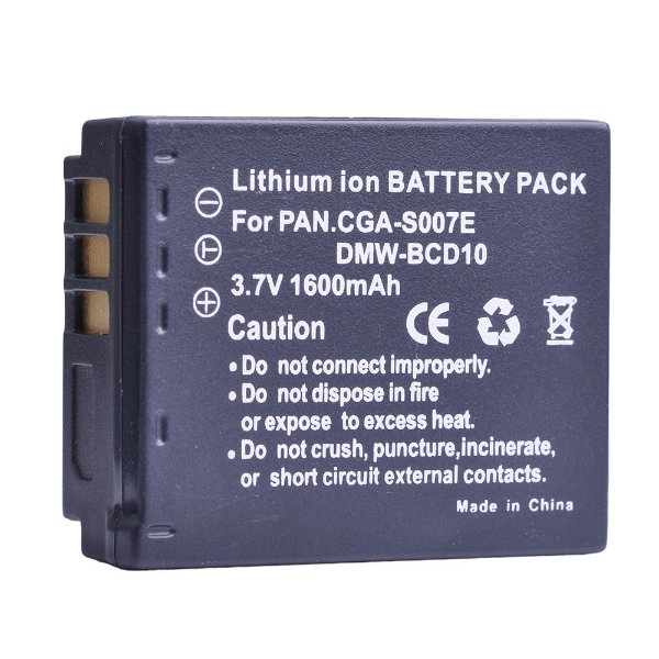 Batterie lithium-ion Panasonic Lumix CGA-S007E (3,7 V, 970 mAh) – Batterie Panasonic Lumix CGA-S007E