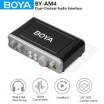 Interface audio à double canal – BOYA BY-AM4