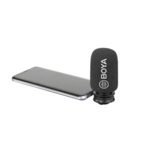 Mini micro à condensateur stéréo numérique cardioïde X/Y pour appareils Android – BOYA BY-DM100