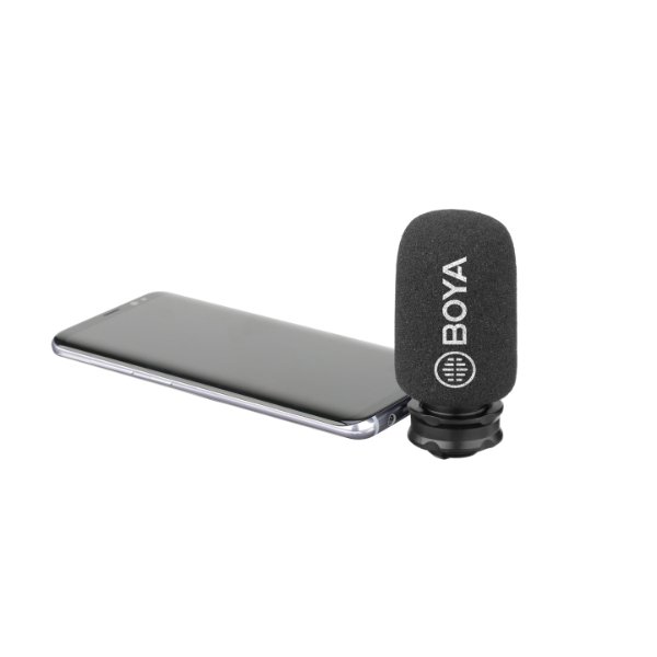Mini micro à condensateur stéréo numérique cardioïde X/Y pour appareils Android – BOYA BY-DM100