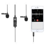 Double Micro cravate à condensateur – Directivité omnidirectionnelle – Jack 3.5 mm TRRS – BOYA BY-M1DM