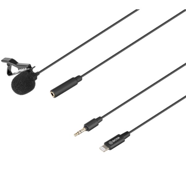 Micro cravate à condensateur – Directivité omnidirectionnelle – adaptateur Jack 3.5 mm – BOYA BY-M2
