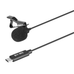 Micro cravate à condensateur – Directivité omnidirectionnelle – USB-C – Smartphone/APN/PC – BOYA BY-M3