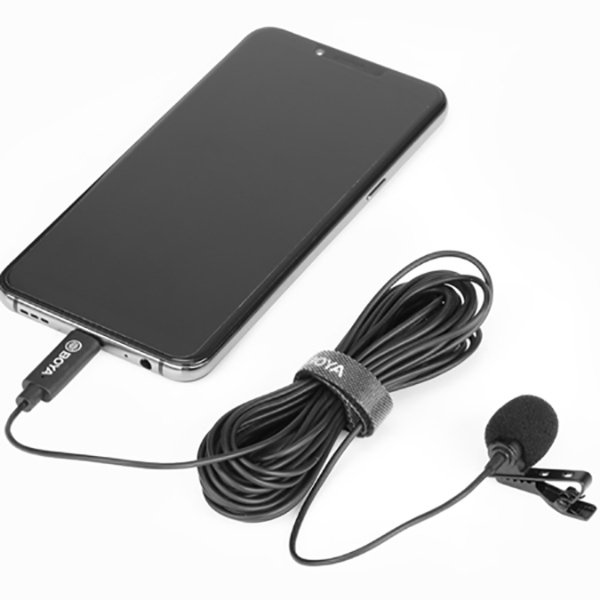 Micro cravate à condensateur – Directivité omnidirectionnelle – USB-C – Smartphone/APN/PC – BOYA BY-M3