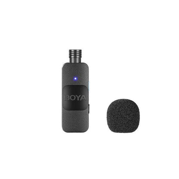 Système de micro cravate sans fil ultracompact pour 2 personnes avec connecteur Lightning – BOYA BY-V2