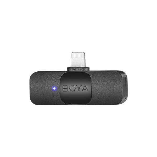 Système de micro cravate sans fil ultracompact pour 2 personnes avec connecteur Lightning – BOYA BY-V2