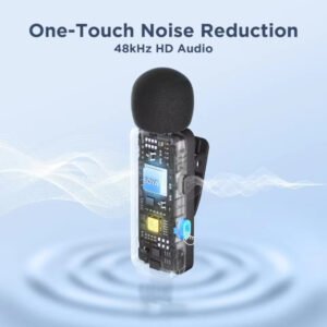 Système de micro cravate sans fil ultracompact pour 4 personnes avec connecteur Lightning – BOYA BY-V4D