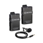 Système de micro cravate sans fil omnidirectionnel, récepteur, transmetteur et câbles – BOYA BY-WM4 MARK II