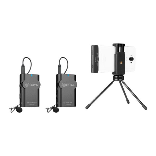 Système de micro cravate sans fil (2,4 GHz) (2 émetteurs + 1 récepteur) avec interface – BOYA BY-WM4 PRO-K6