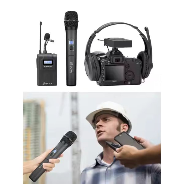 Système de micro cravate sans fil monté sur caméra (568 à 599 MHz) – BOYA BY-WM8 PRO-K3