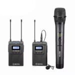 Système de micro cravate sans fil monté sur caméra (568 à 599 MHz) – BOYA BY-WM8 PRO-K4