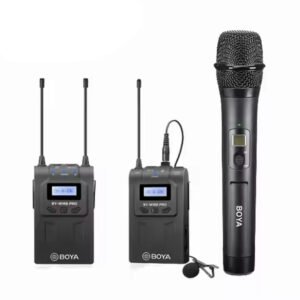 Système de micro cravate sans fil monté sur caméra (568 à 599 MHz) – BOYA BY-WM8 PRO-K4