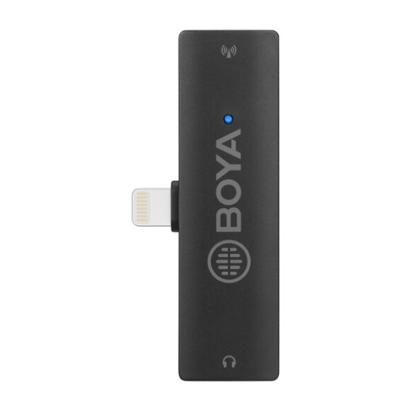 Micro cravate sans fil pour 2 personnes avec connecteur Lightning pour appareils iOS (2,4 – BOYA BY-XM6-S4