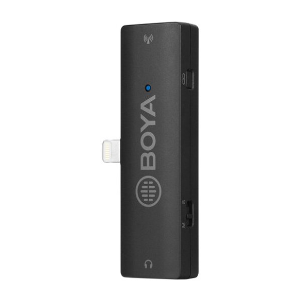 Micro cravate sans fil pour 2 personnes avec connecteur Lightning pour appareils iOS (2,4 – BOYA BY-XM6-S4