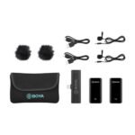 Micro cravate sans fil pour 2 personnes avec connecteur Lightning pour appareils iOS (2,4 – BOYA BY-XM6-S4