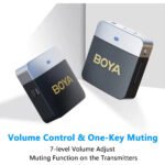 Système de micro cravate sans fil omnidirectionnel, pour 1 personne avec connecteur – BOYA BY‑M1V5