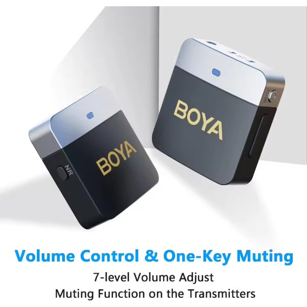 Système de micro cravate sans fil omnidirectionnel, pour 1 personne avec connecteur – BOYA BY‑M1V5