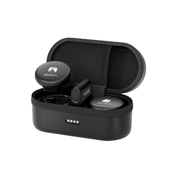 Système de micro cravate sans fil omnidirectionnel, pour 2 personnes avec connecteur – BOYA OMIC-U