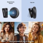 Système de micro cravate sans fil omnidirectionnel, pour 2 personnes avec connecteur – BOYA OMIC-U