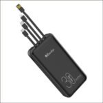 Power Bank 30000mAh Noir Avec 3 Sorties Cable Type-C + Cable Lightning & Cable Micro Et 1 – Baraka BRK-PB06 Noir (30000MAH)