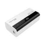 Power Bank 5000mAh Blanc Avec 1 Entrée Micro/Type-C Et 1 Sortie USB + 1 Sortie Type-C – Baraka BRK-PB11 Blanc (5000MAH)