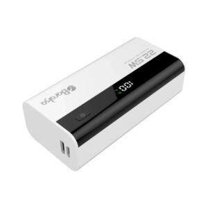 Power Bank 5000mAh Blanc Avec 1 Entrée Micro/Type-C Et 1 Sortie USB + 1 Sortie Type-C – Baraka BRK-PB11 Blanc (5000MAH)