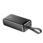 Power Bank 30000mAh Noir Avec 1 Entrée Micro/Type-C Et 2 Sorties USB – Baraka BRK-PB24 Noir (30000MAH)