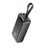 Power Bank 30000mAh Noir Avec 1 Entrée Micro/Type-C Et 2 Sorties USB – Baraka BRK-PB24 Noir (30000MAH)