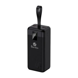 Power Bank 40000mAh Noir Avec 1 Entrée Micro/Type-C Et 2 Sorties USB – Baraka BRK-PB26 Noir (40000MAH)