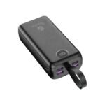 Power Bank 30000mAh Noir Avec 1 Entrée Micro/Type-C Et 4 Sorties USB – Baraka BRK-PB27 Noir (30000MAH)