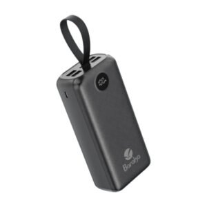 Power Bank 30000mAh Noir Avec 1 Entrée Micro/Type-C Et 4 Sorties USB – Baraka BRK-PB27 Noir (30000MAH)