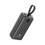 Power Bank 30000mAh Noir Avec 1 Entrée Micro/Type-C Et 4 Sorties USB – Baraka BRK-PB27 Noir (30000MAH)