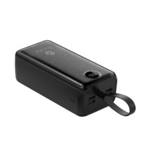 Power Bank 40000mAh Noir Avec 1 Entrée Micro/Type-C Et 4 Sorties USB – Baraka BRK-PB28 Noir (40000MAH)