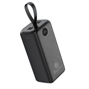 Power Bank 40000mAh Noir Avec 1 Entrée Micro/Type-C Et 4 Sorties USB – Baraka BRK-PB28 Noir (40000MAH)