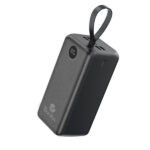 Power Bank 50000mAh Noir Avec 1 Entrée Micro/Type-C Et 4 Sorties USB – Baraka BRK-PB29 Noir (50000MAH)