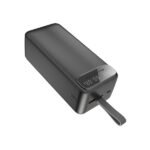 Power Bank 40000mAh Noir Avec 2 Sorties Cable Type-C & Cable Lightning Et 2 Sorties USB & – Baraka BRK-PB35 Noir (40000MAH)