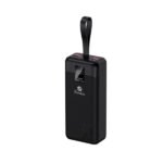 Power Bank 30000mAh Noir Avec 2 Entrées Type-C & Micro + 2 Sorties USB 1/2 & Type-C – Baraka BRK-PB37 Noir (30000MAH)