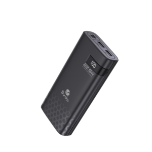 Power Bank 20000mAh Noir Avec 2 Entrées Type-C & Micro + 2 Sorties USB 1/2 & Type-C – Baraka BRK-PB42 Noir (20000MAH)